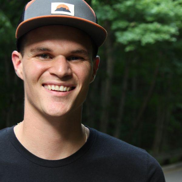 Colby Hemond outdoors in Michigan